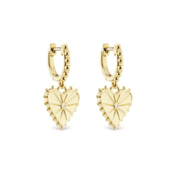 Marlo Laz Agape Hoop Earrings