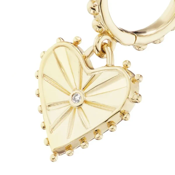 Marlo Laz Agape Hoop Earrings