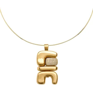 Joelle Kharrat Air 2 Totem Pendant with Diamonds