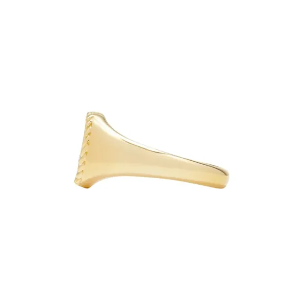 Yvonne Léon Baby Chevalier Oval Malachite Pinky Signet Ring
