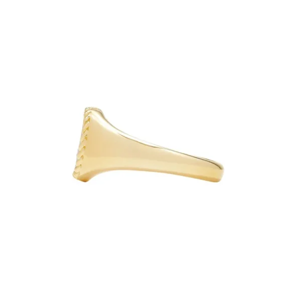 Yvonne Léon Baby Chevalier Oval Onyx Signet Ring
