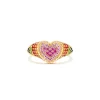 Yvonne Léon Baby Heart Rainbow Ring