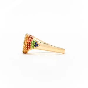 Yvonne Léon Baby Heart Rainbow Ring