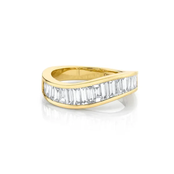 Anita Ko Baguette Diamond Wave Ring
