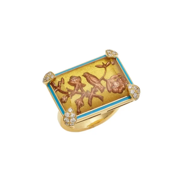 Francesca Villa Being Golden Flower Ring