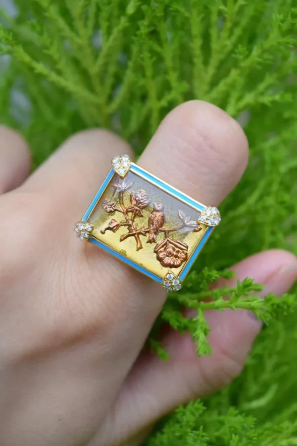 Francesca Villa Being Golden Flower Ring