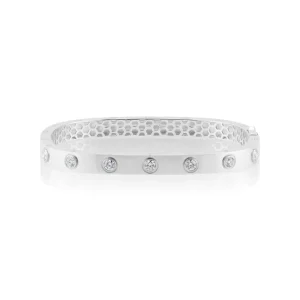 TinyGods Bezel Set Diamond Bangle