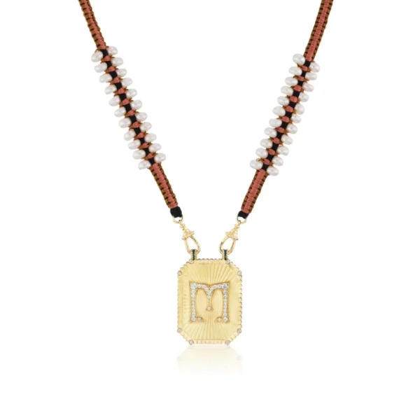 Marie Lichtenberg Big Letter "M" Scapular Pendant