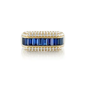 Rainbow K Blue Sapphire Empress Ring