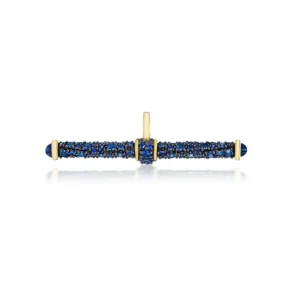 Lucy Delius Blue Sapphire T-Bar Pendant