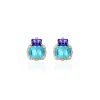 Goshwara Blue Topaz & Tanzanite Earrings