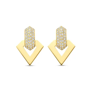 Dries Criel Brute Diamond Hanging Earrings