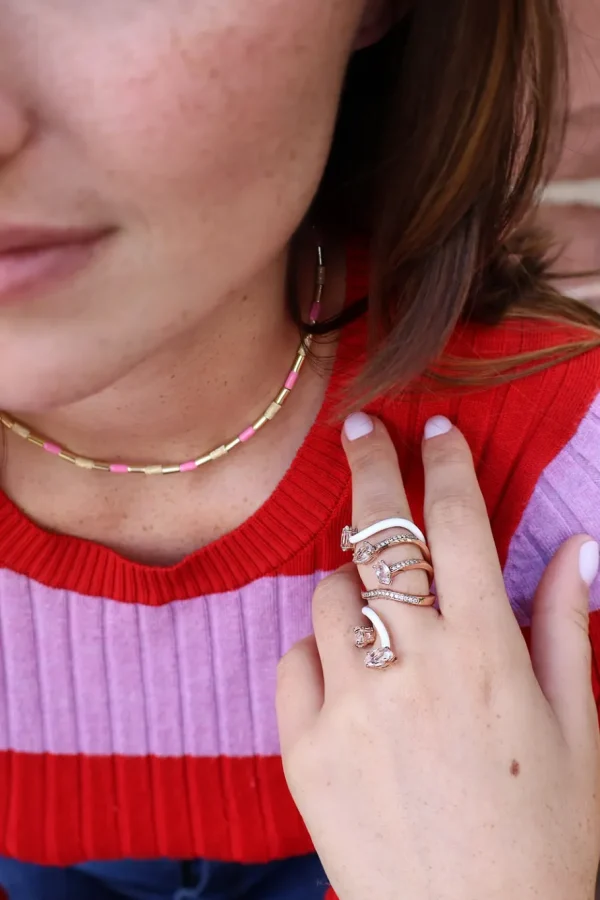 Bea Bongiasca Bubblegum Pink Tubini Necklace