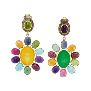 Daniela Villegas Byzantine Scarab Earrings