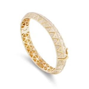 Harwell Godfrey Chubby Talisman Diamond Pave Bangle