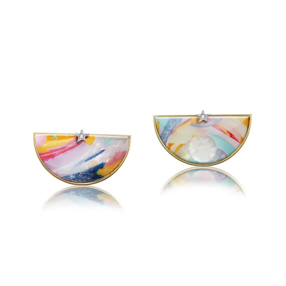 Anna Maccieri Rossi Colore Half an Hour Earrings - Celestial