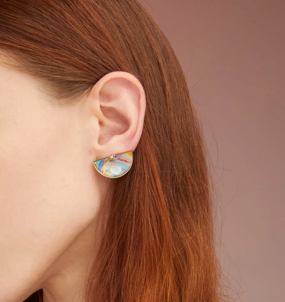 Anna Maccieri Rossi Colore Half an Hour Earrings - Celestial