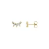 Tiny Gods Curved Diamond Bar Stud
