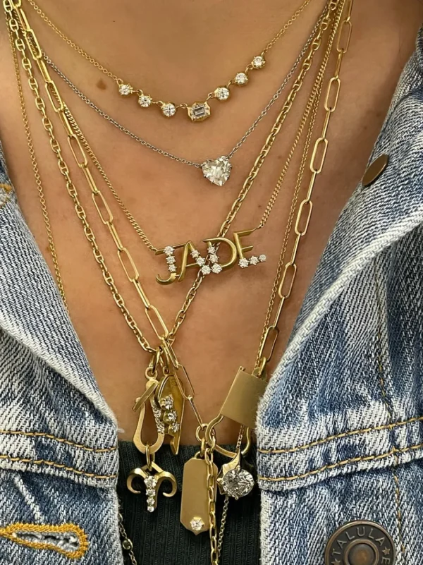 Jade Trau Custom Nameplate Necklace