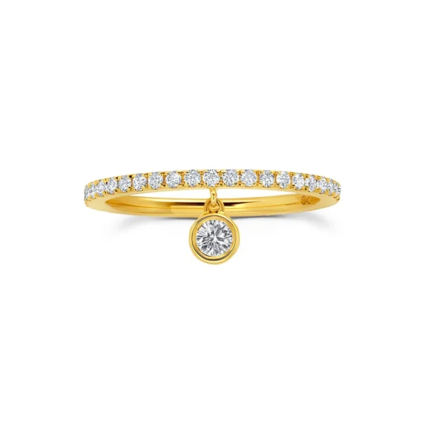 Graziela Dangly Diamond Full Band Ring