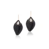 Dezso Diamond & Ebony Cowry Earrings