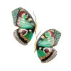 Silvia Furmanovich Diamond & Emerald Butterfly Earrings