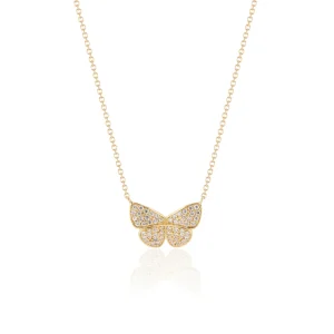 TinyGods Diamond Butterfly Pendant