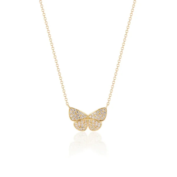 TinyGods Diamond Butterfly Pendant
