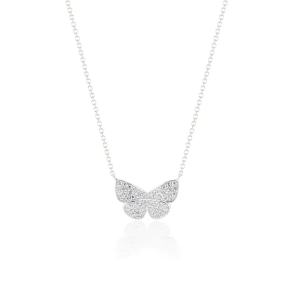 TinyGods Diamond Butterfly Pendant