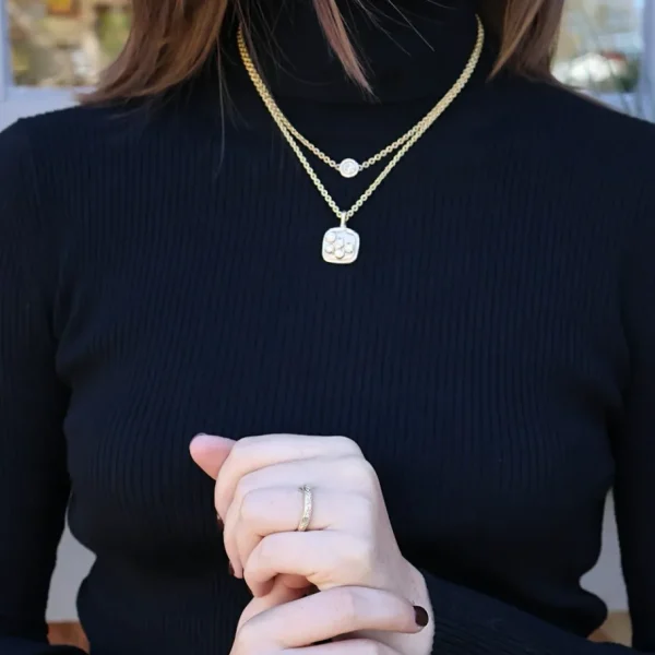 Rene Barnes Diamond Crown Necklace