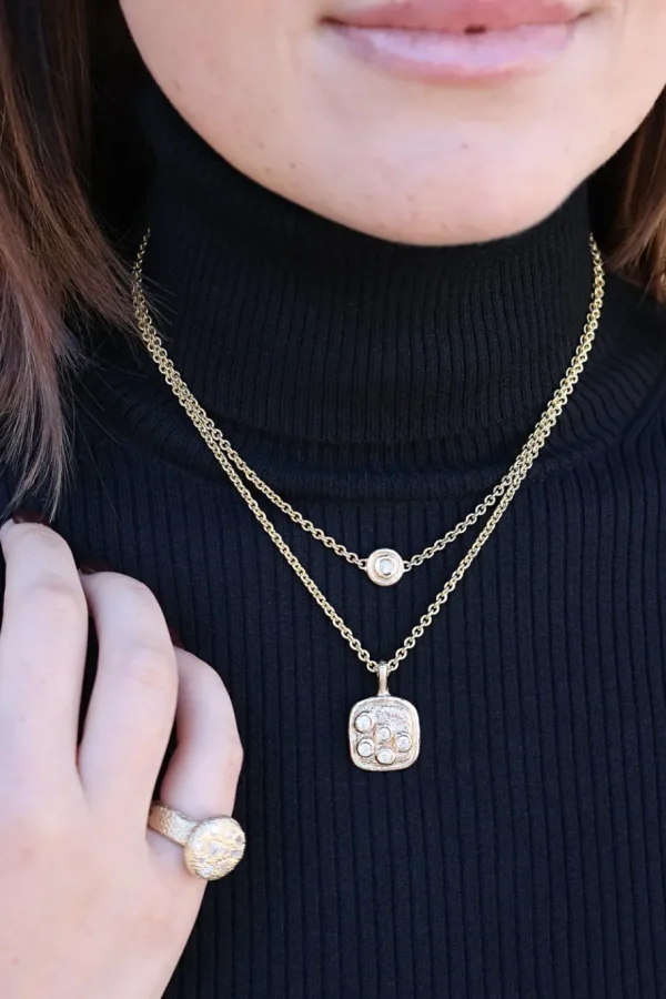 Rene Barnes Diamond Crown Necklace