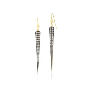 Sylva & Cie Diamond Spike Earrings