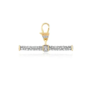 Lucy Delius Diamond T-Bar Pendant with Anchor
