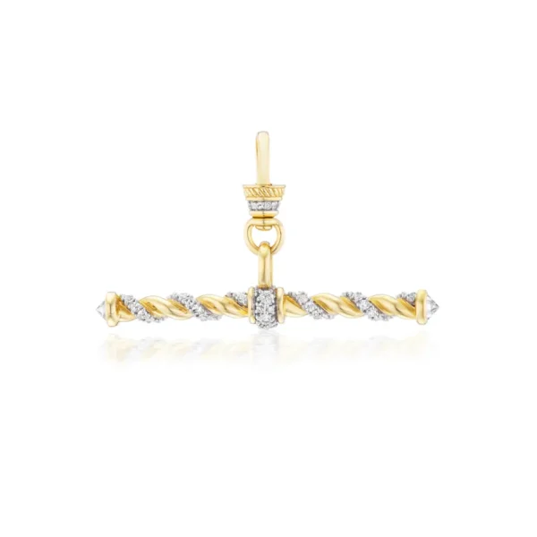Lucy Delius Diamond Twisted Rope T-bar