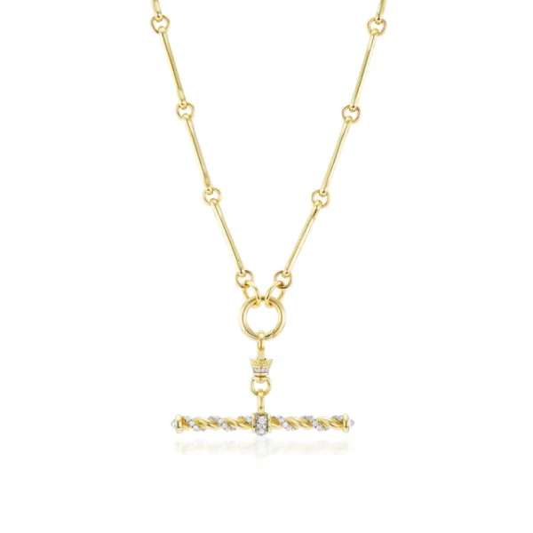 Lucy Delius Diamond Twisted Rope T-bar
