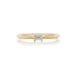 Tiny Gods Emerald Cut Diamond Stacker Band