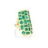 Sylva & Cie Emerald Ten Tables Ring