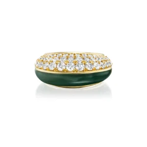Fernando Jorge Fluid Diamond & Nephrite Jade Ring