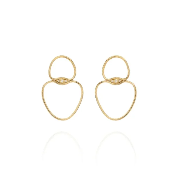Fernando Jorge Fluid Diamond Small Chain Earrings
