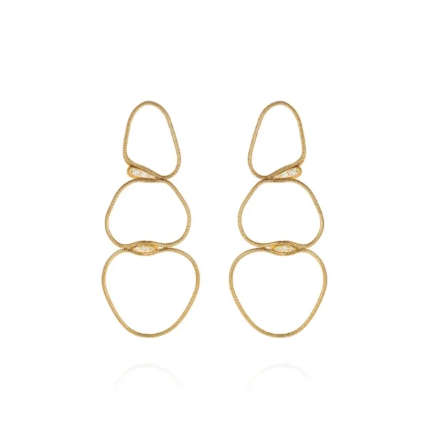 Fernando Jorge Fluid Diamonds Medium Chain Earrings