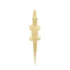 Bibi Van Der Velden Gold Alligator Bite Earring & Pendant