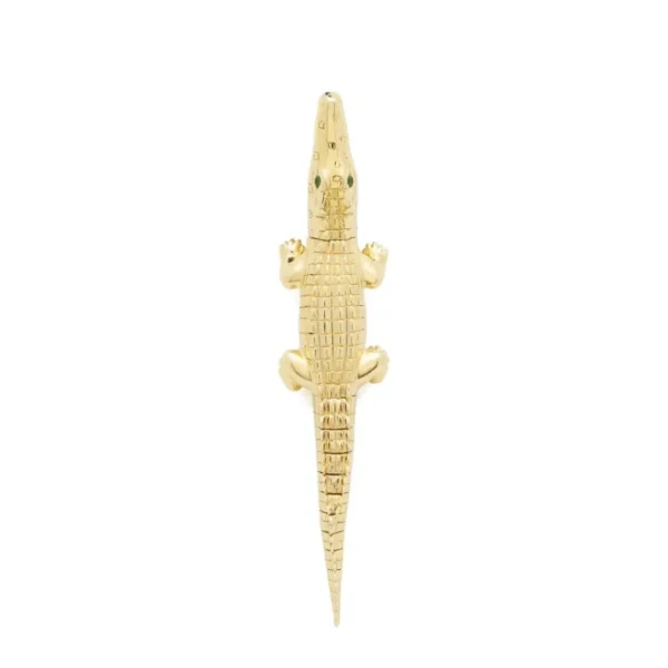 Bibi Van Der Velden Gold Alligator Bite Earring & Pendant