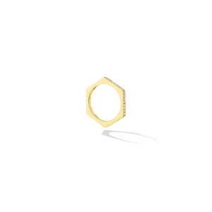 Cadar Gold B Home Stacking Ring