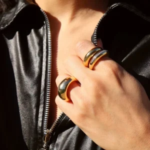 Tiny Gods Gold Narrow Dome Ring