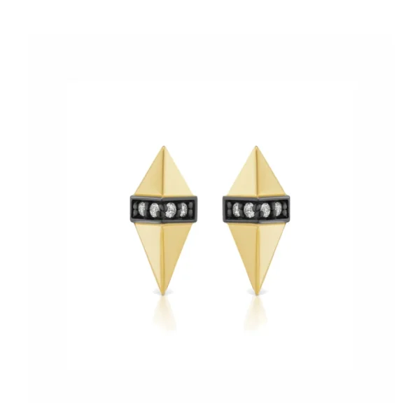 Sorellina Gold Pietra Studs