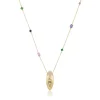 Bibi Van Der Velden Golden Wing Scarab Pop Art Necklace