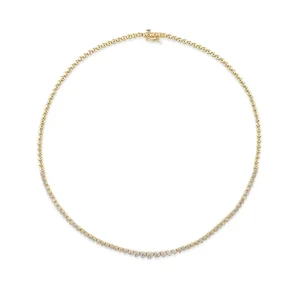 Tiny Gods Graduated Half Diamond Riviera Necklace