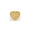 Yvonne Léon Heart Signet Ring