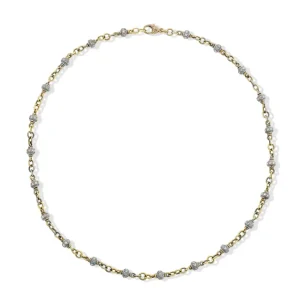 Sylva & Cie 18KY Gold, Silver & Diamond Confetti Chain