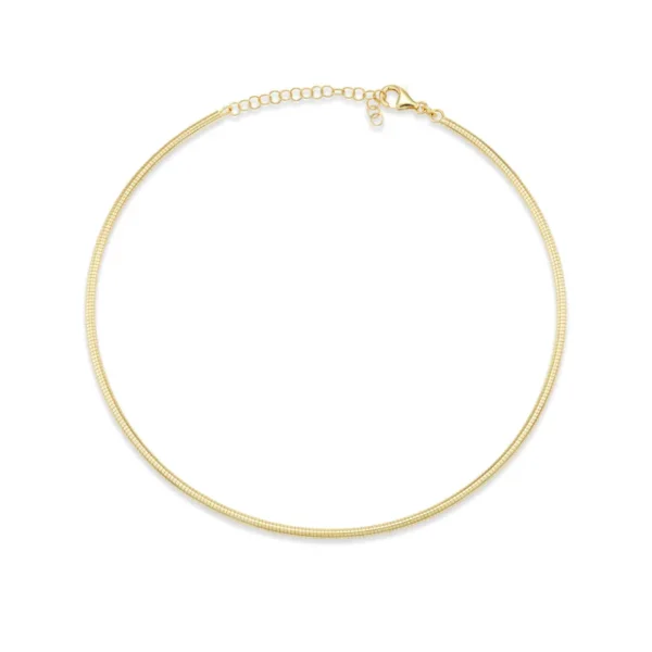 Tiny Gods 14KY 3mm Omega Necklace